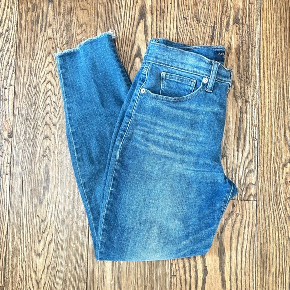 Lucky Brand Pants - Lucky Brand Bridgette Skinny Jeans Raw Hem High Rise
